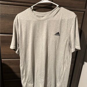Adidas Men's Heather Gray Short Sleeve Tee